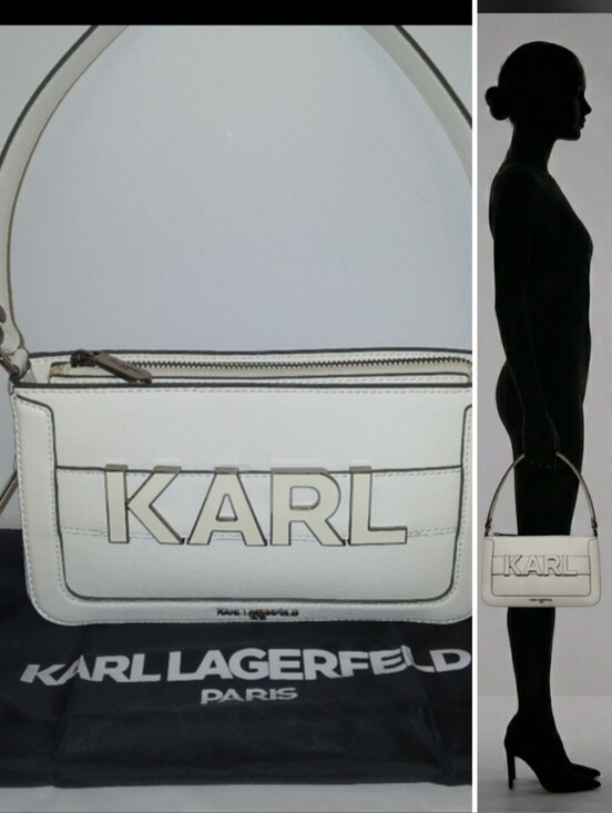 Karl Lagerfeld Handbags - Leather Karl Lagerfeld Noveau Minimalist Block Letter Bag w/dustbag